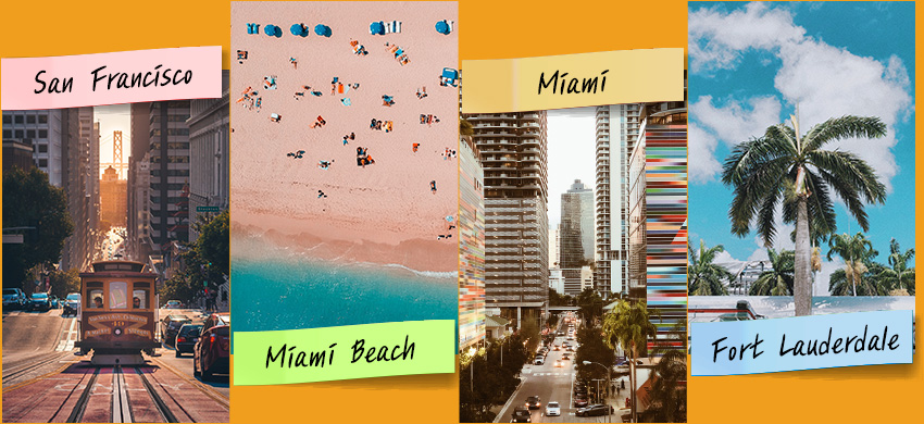 san francisco, miami beach, miami, Fort Lauderdale