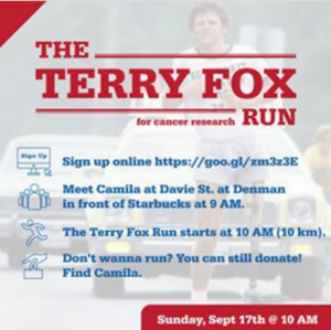 [Vancouver-Vanwest-24] 학원 액티비티 소개 1 (Terry fox run & raffle)